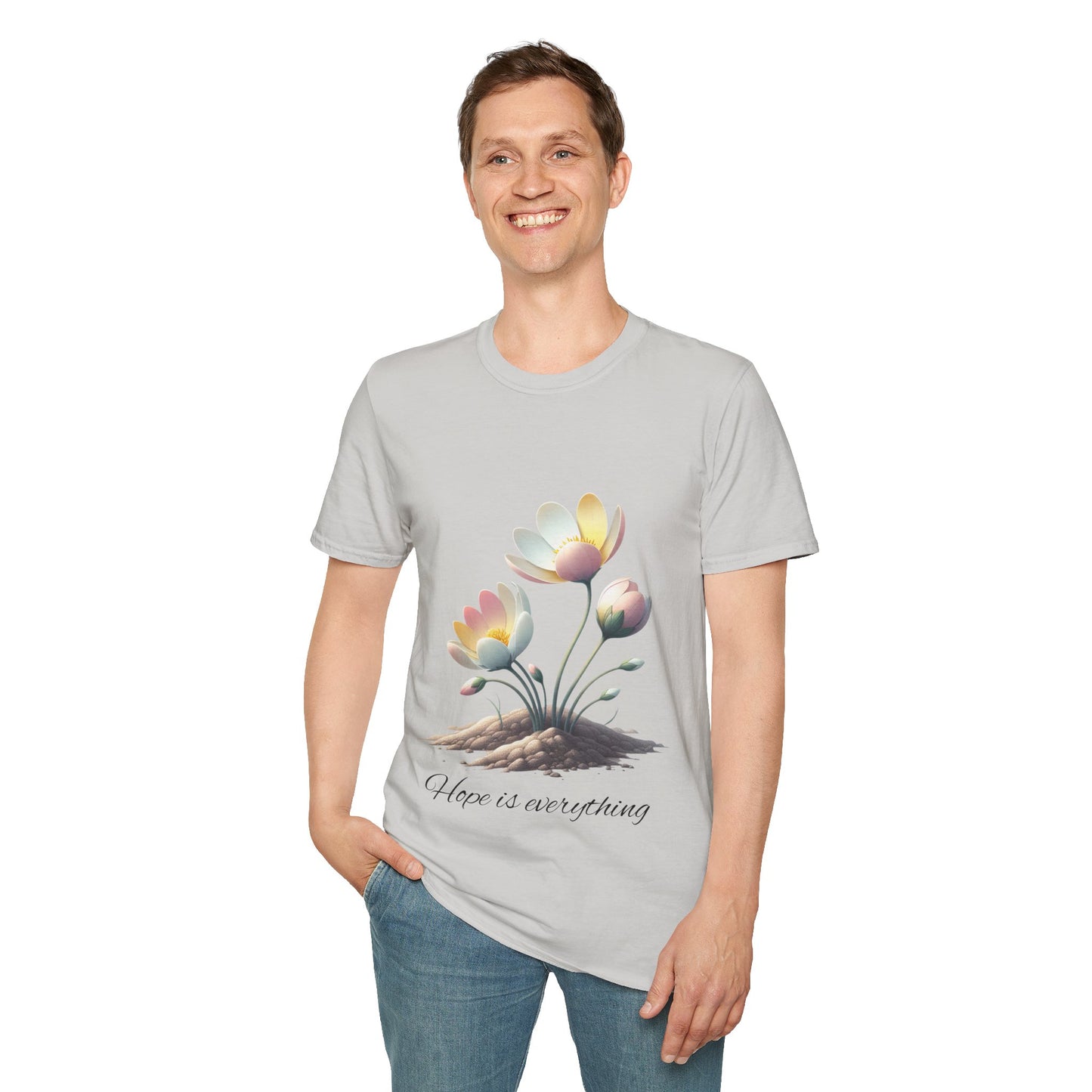 Hope-themed Softstyle T-Shirt - Pastel Colored Unisex Shirt