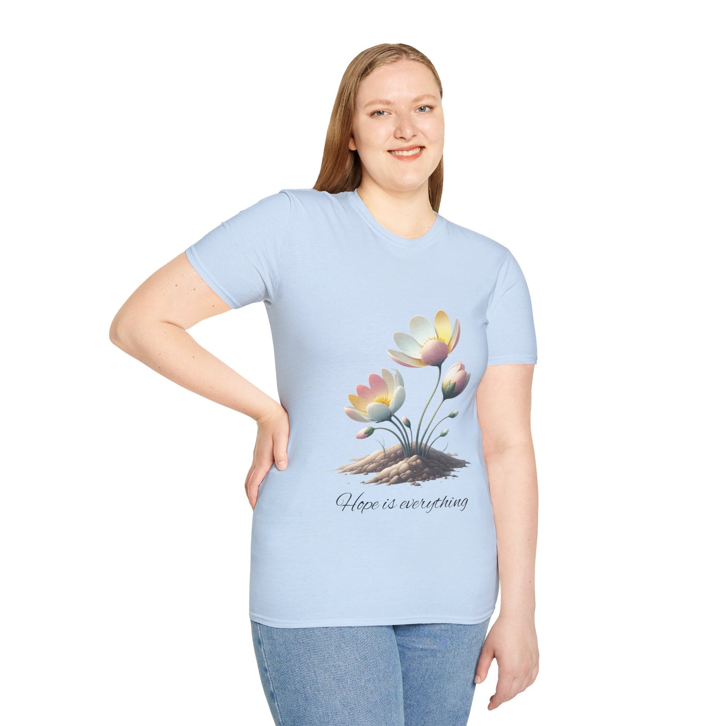 Hope-themed Softstyle T-Shirt - Pastel Colored Unisex Shirt