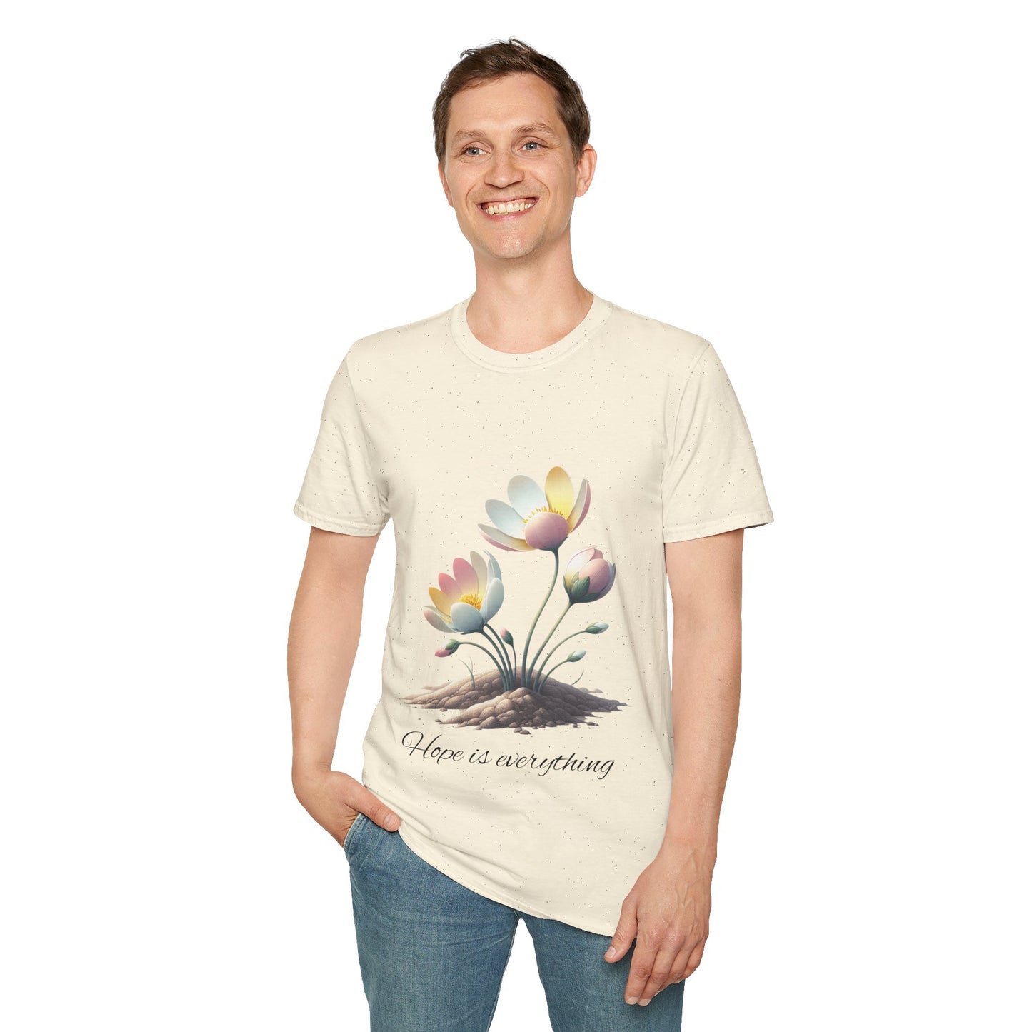 Hope-themed Softstyle T-Shirt - Pastel Colored Unisex Shirt