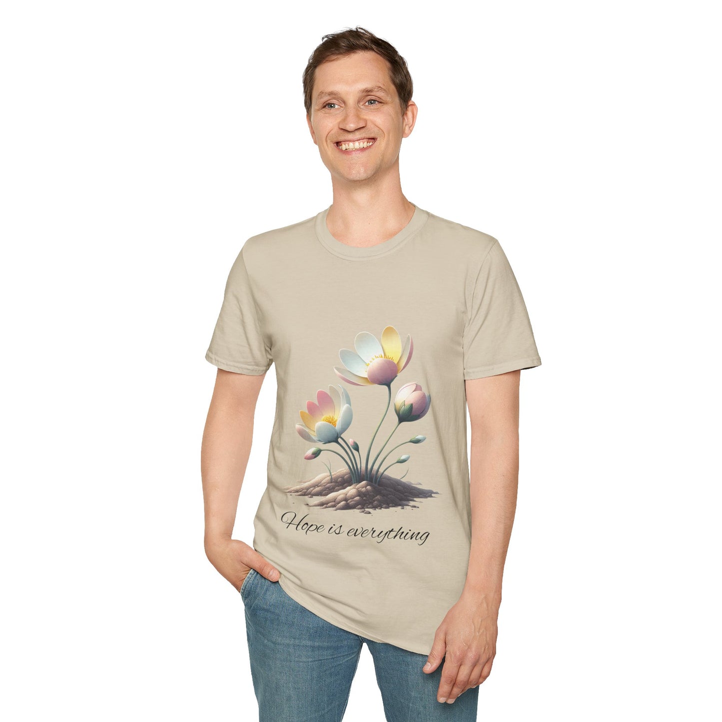 Hope-themed Softstyle T-Shirt - Pastel Colored Unisex Shirt