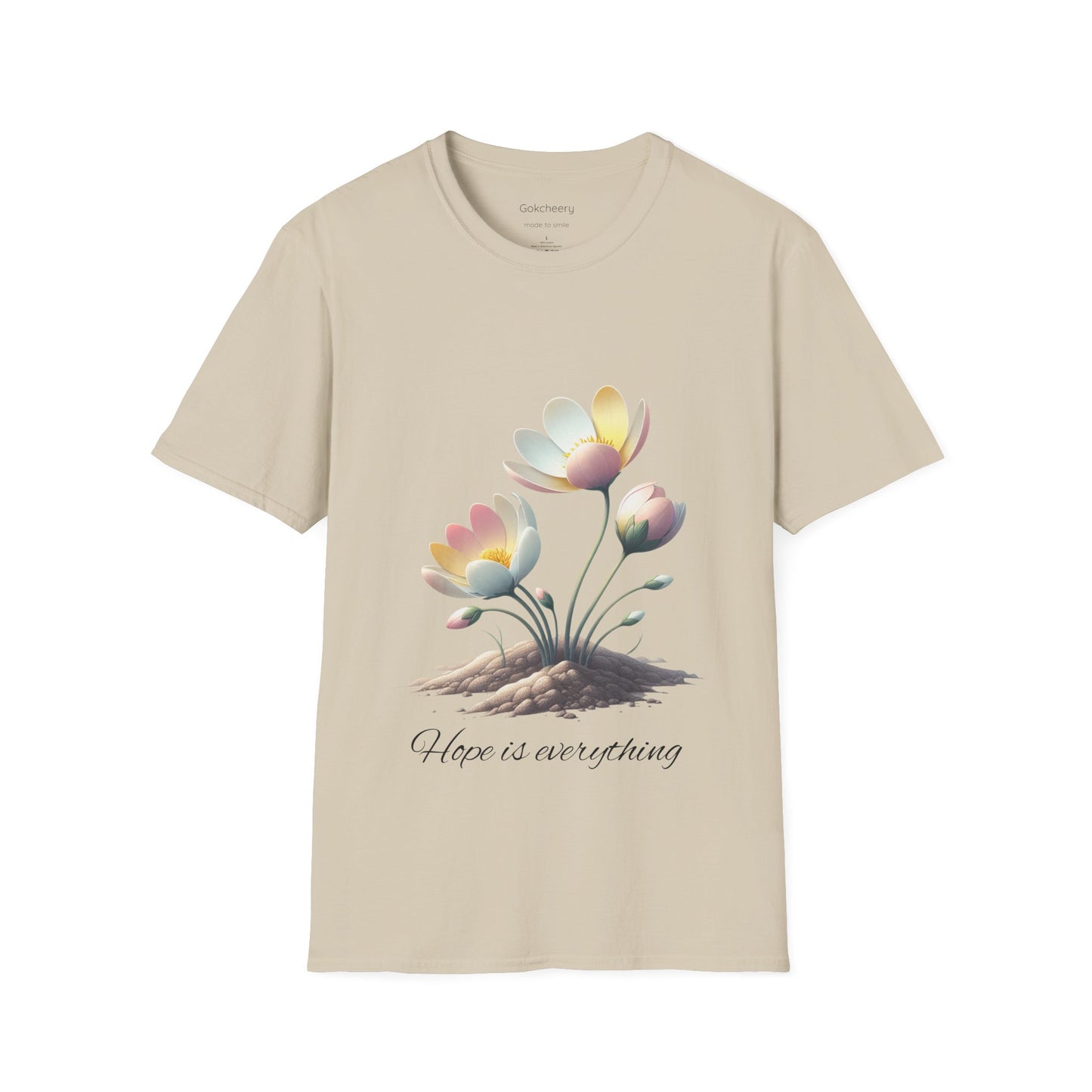 Hope-themed Softstyle T-Shirt - Pastel Colored Unisex Shirt