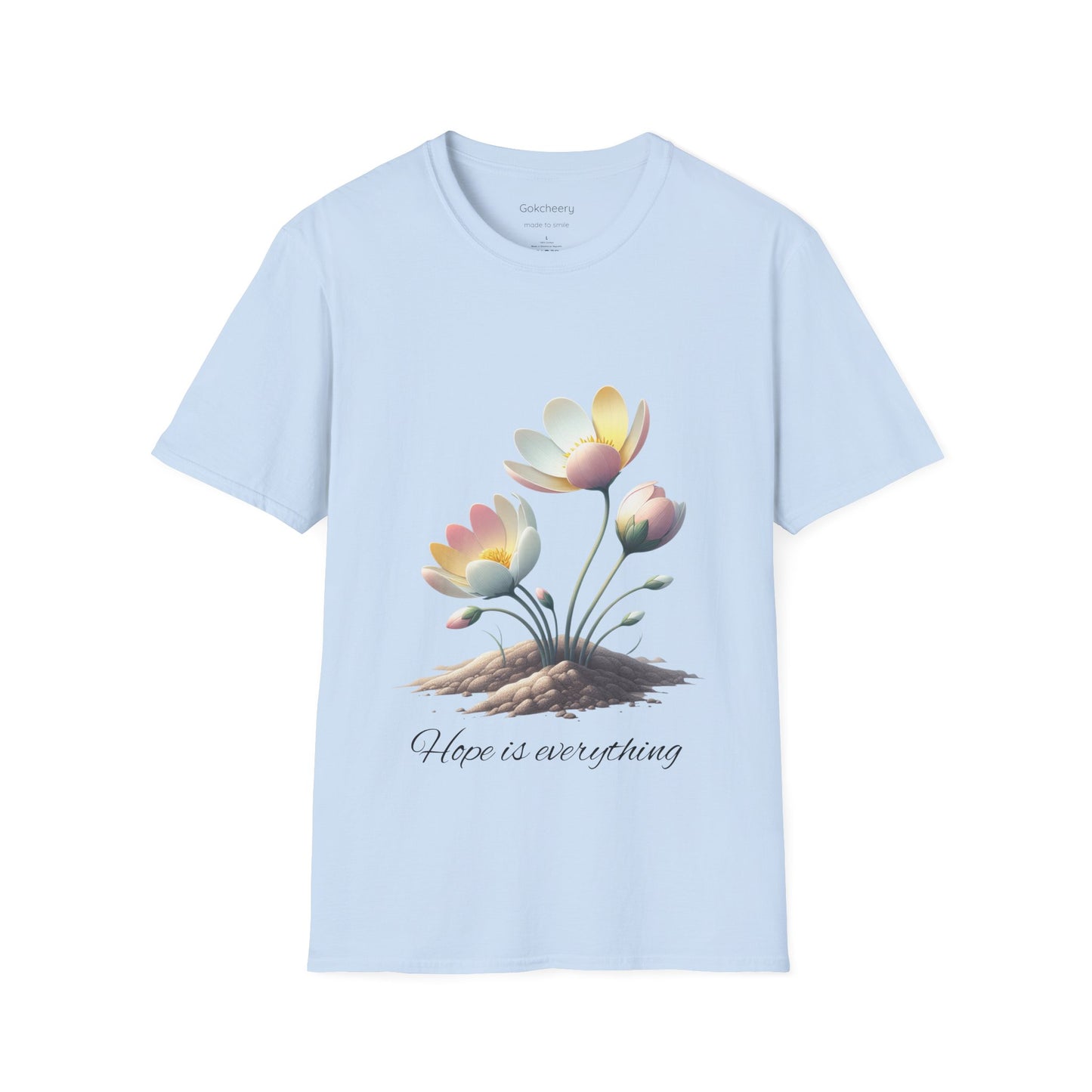 Hope-themed Softstyle T-Shirt - Pastel Colored Unisex Shirt