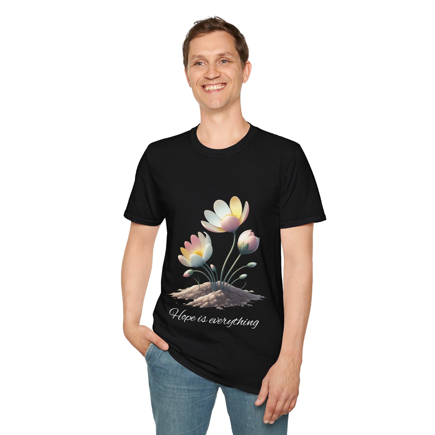 Hope-themed Softstyle T-Shirt - Pastel Colored Unisex Shirt