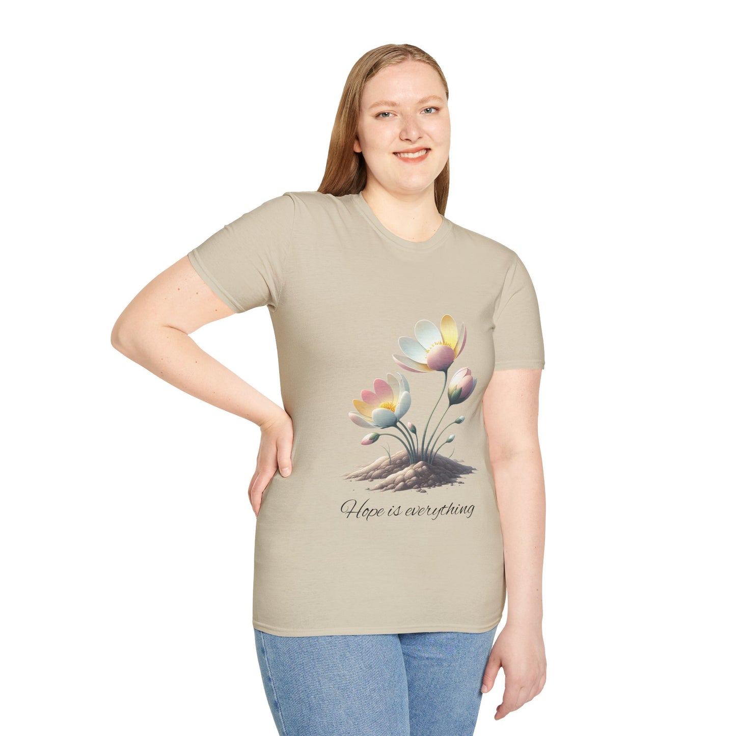Hope-themed Softstyle T-Shirt - Pastel Colored Unisex Shirt