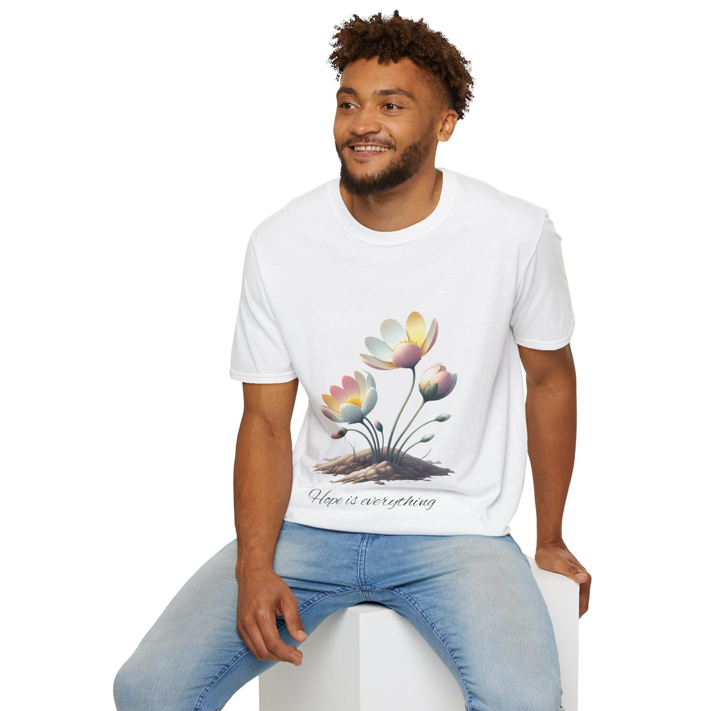 Hope-themed Softstyle T-Shirt - Pastel Colored Unisex Shirt