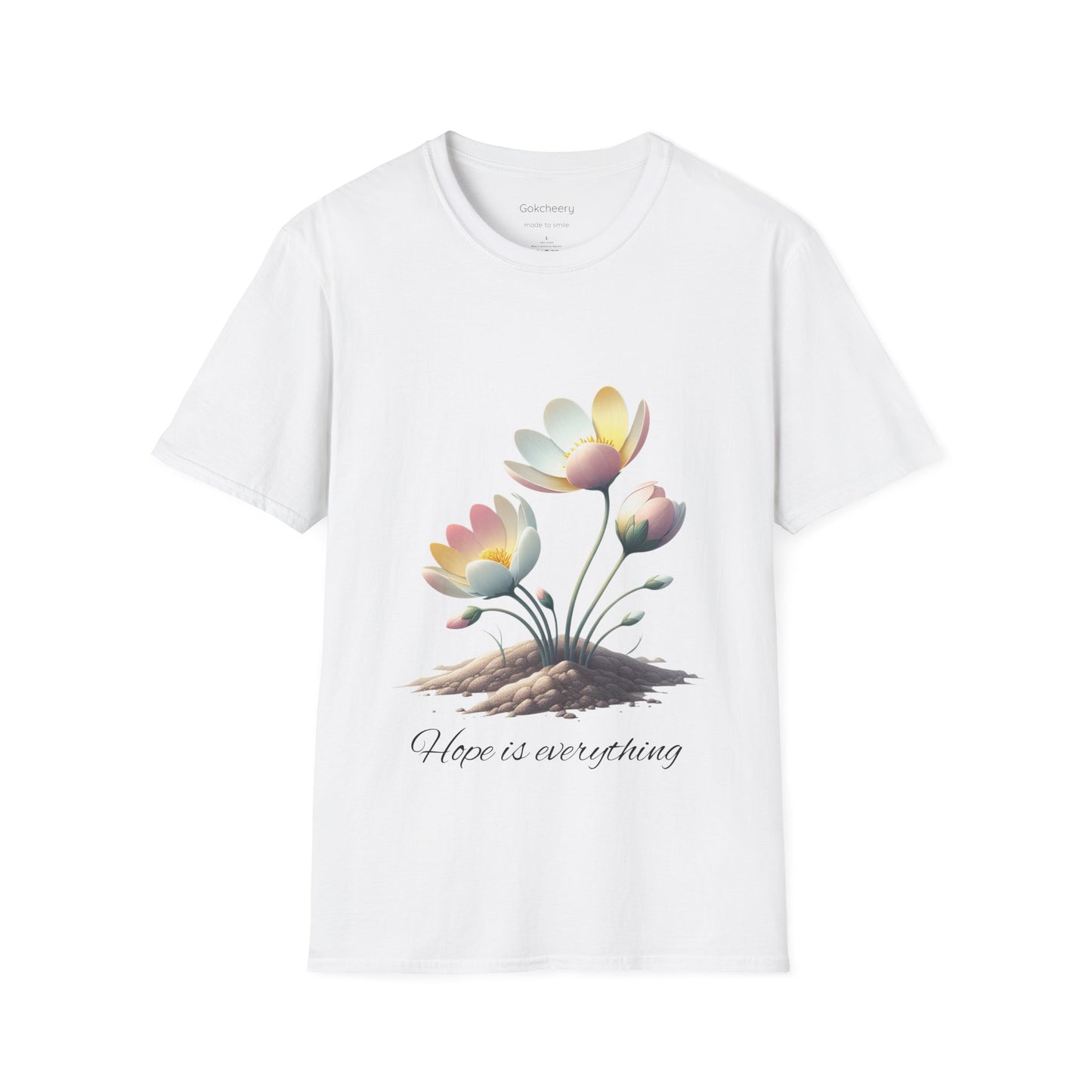 Hope-themed Softstyle T-Shirt - Pastel Colored Unisex Shirt