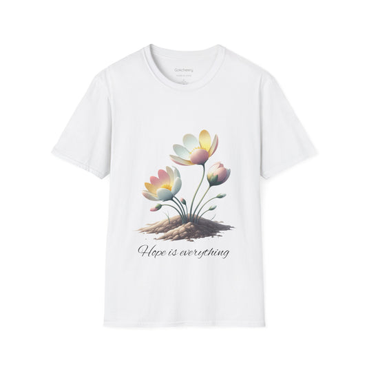 Hope-themed Softstyle T-Shirt - Pastel Colored Unisex Shirt
