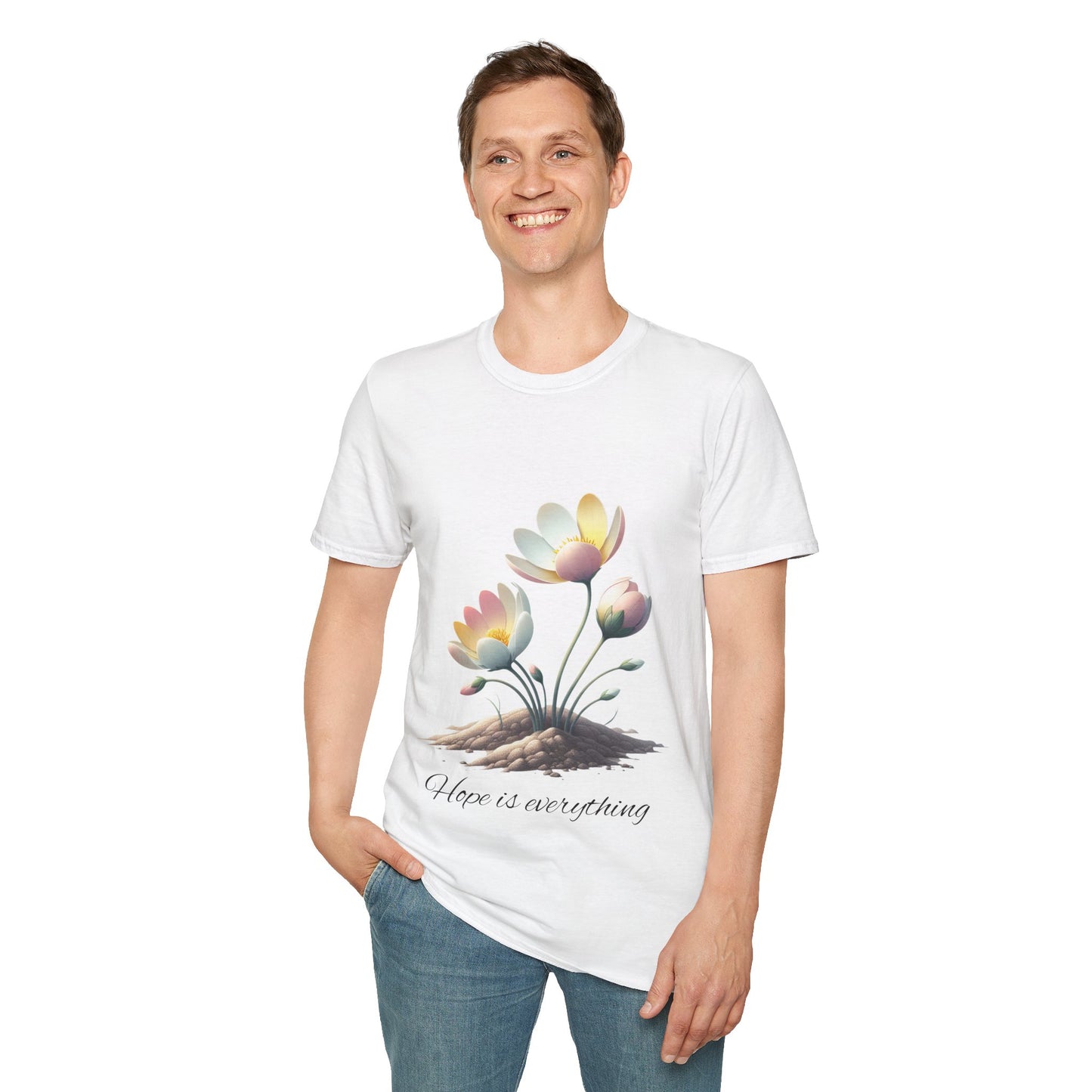 Hope-themed Softstyle T-Shirt - Pastel Colored Unisex Shirt