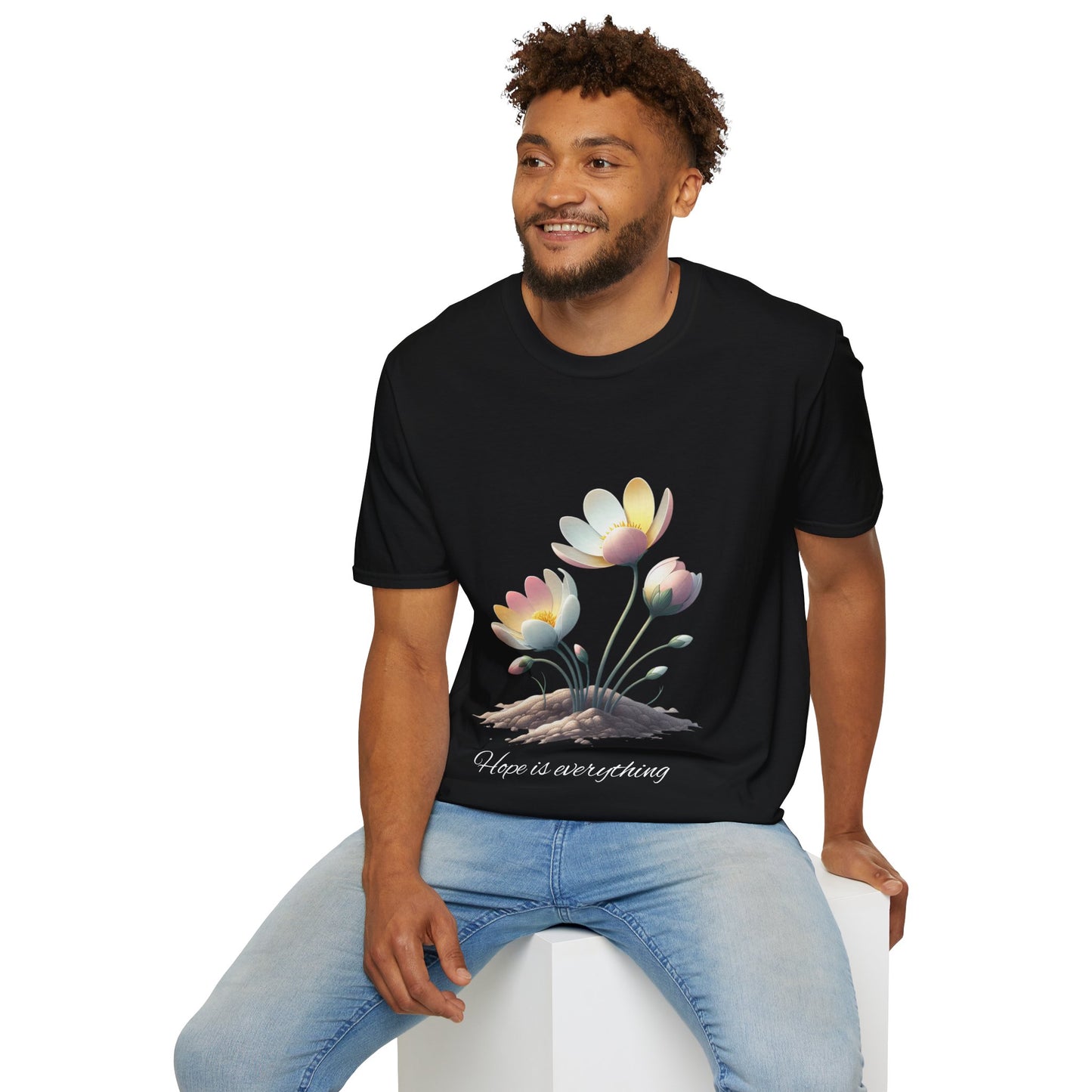 Hope-themed Softstyle T-Shirt - Pastel Colored Unisex Shirt